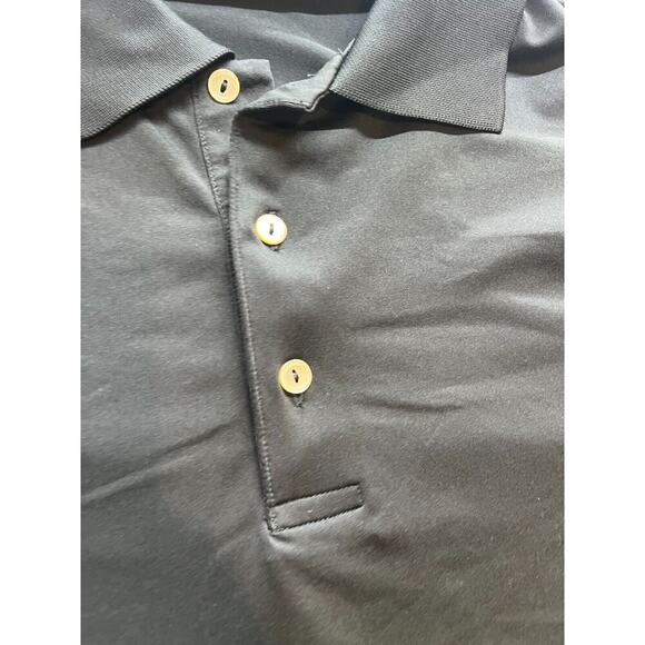 Peter Millar Summer Comfort Polo Shirt Mens Extra Large L Black Young Life - Picture 3 of 7